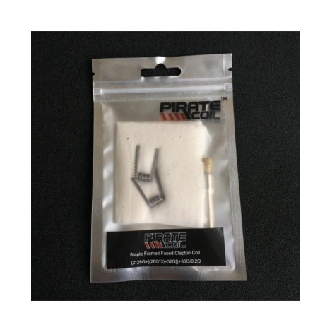 Pirate Staple Framed Fused Clapton Coils With Cotton