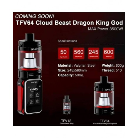 Smok TFV64 Cloud Beast Dragon King God Tank